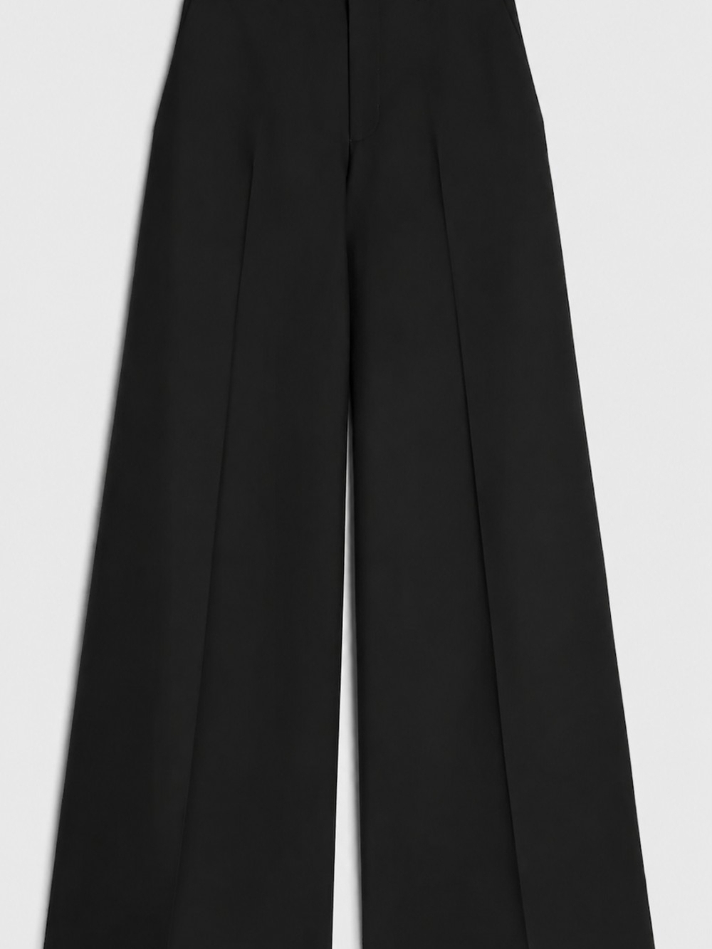 Women's Black Wide-Leg Trousers